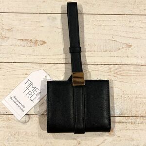 NWT Time And Tru Black Wallet Wristlet